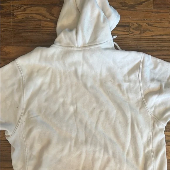 Champion White Short Sleeve Hoodie